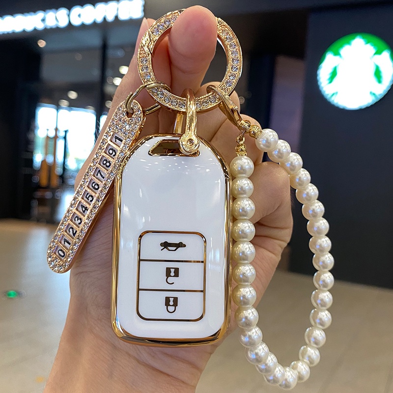 Essential Versatile Honda Civic City Hatchback Accord CRV Jazz BRV HRV Key Cover Cute 2014-2022 Car Accessories keych... - Image 2