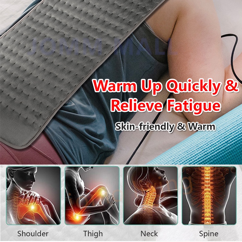 Essential Durable Hailicare Electric Therapy Heating Blanket Microplush Heat Mat Neck Abdomen Stomach Waist Back Pain... - Image 2