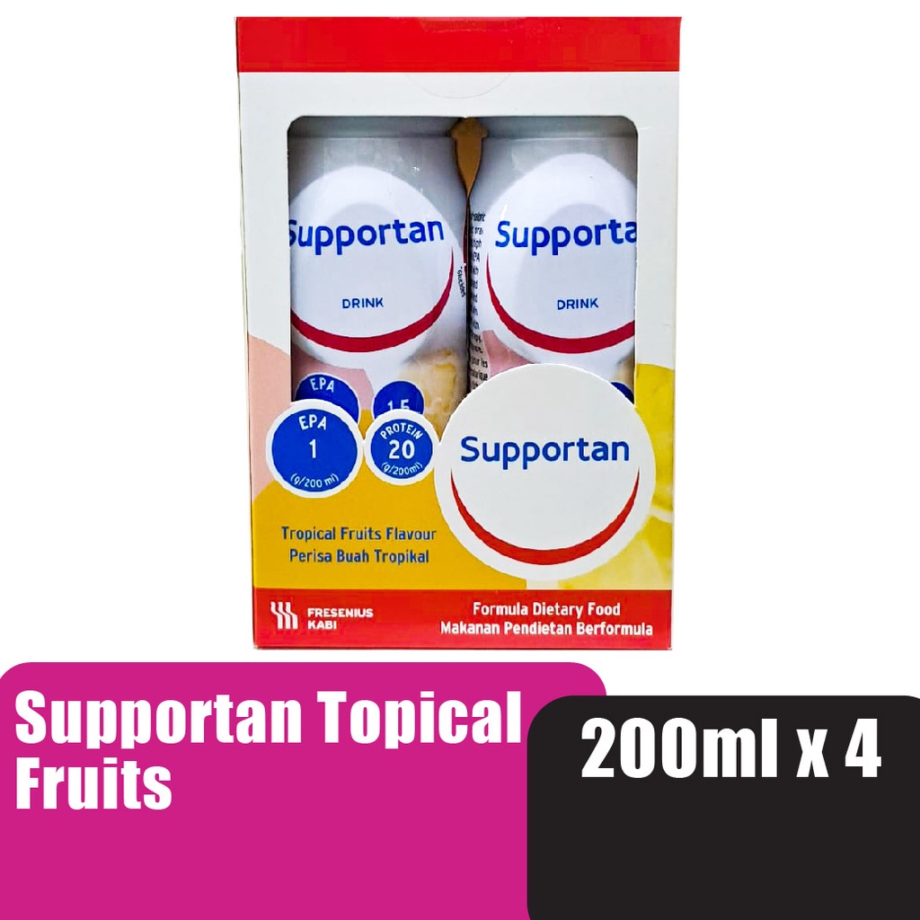 Supportan Tropical Fruits 4x200ML