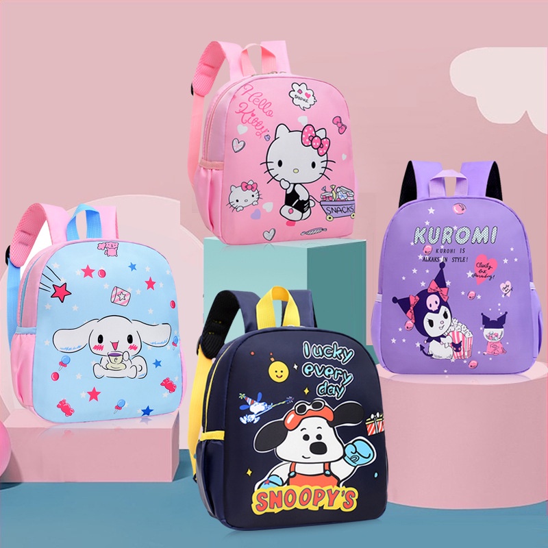 Kindergarten Schoolbag Cute Girl Simple Cartoon Childrens Schoolbag 1-6 Year Old Baby Backpack