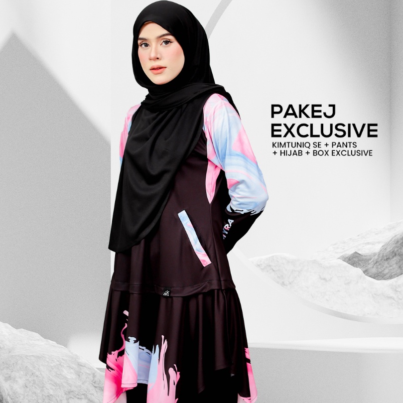 Kimyra Pakej Exclusive - Kimtuniq SE Bliss Collection Jersey Hiking Attire Modest Activewear Thumb Baju sukan mandi