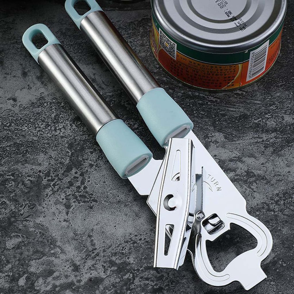 Stainless Steel Can Opener / Easy Operation Kitchen Tools / Pembuka Tin Alat Dapur