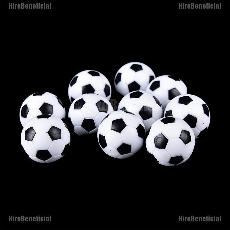 HiroBeneficial 10pcs 32mm Plastic Soccer Table Foosball Ball Football Fussball