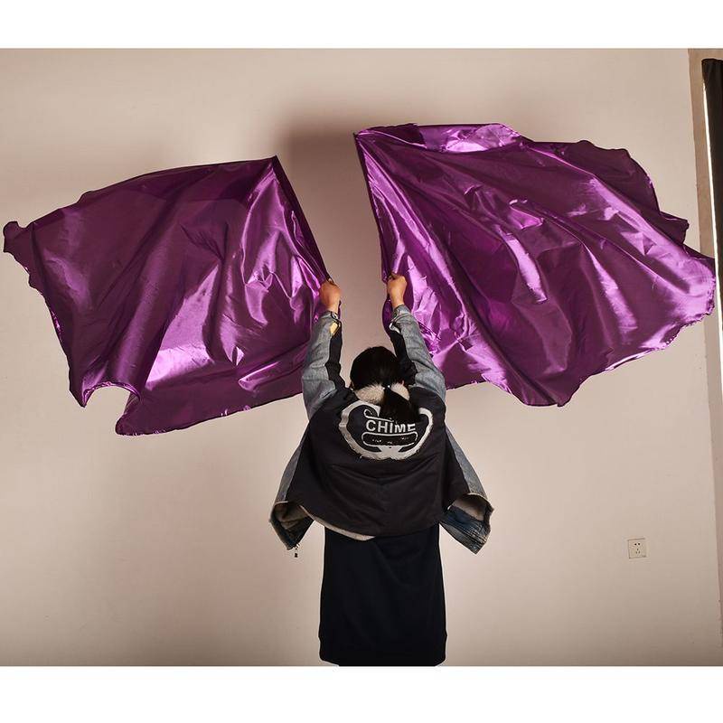 Durable Quality XTopDays|Hard Pole Flag Monochrome Worship Hand Waving Dance Props Gospel Christian Golden White Tran... - Image 5