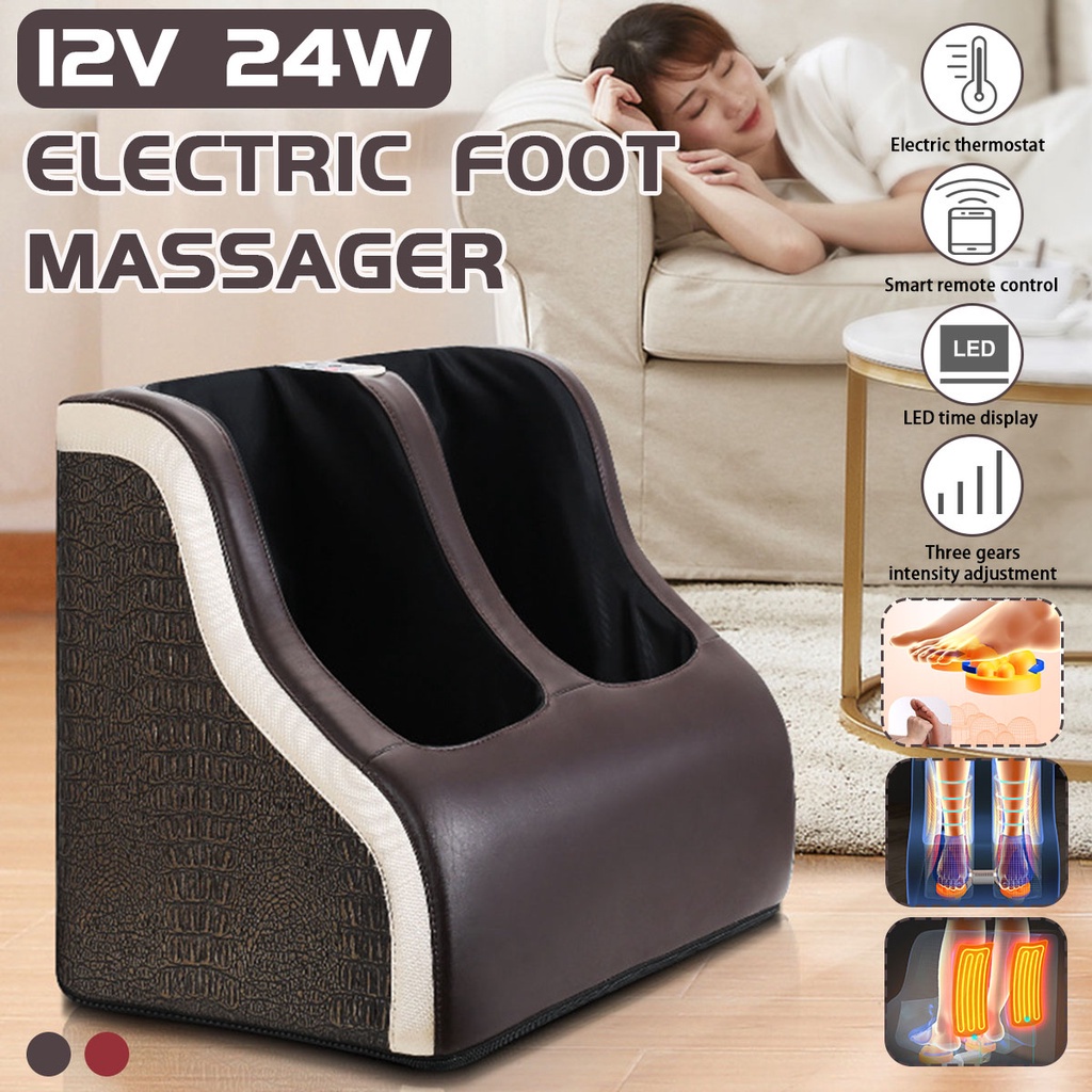 Electric Heating Foot Massager Reflexology Machine for Relieving Chronic Pain Muscle Tension Built-in Heating Function