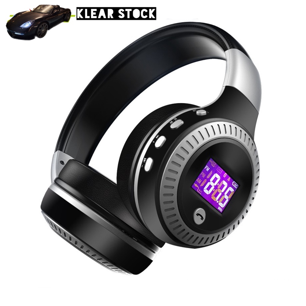 Zealot B19 Headset On Ear Headset Headphone with LCD Display Screen Wired Wireless Stereo Bluetooth Wireless Headphone