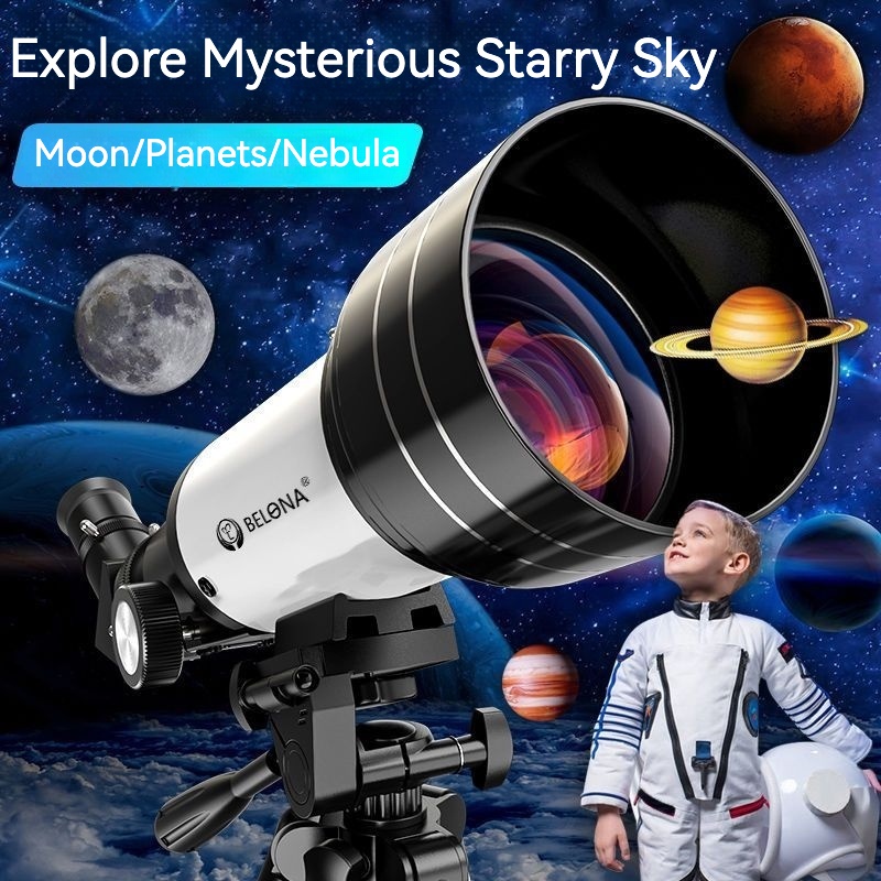 Belona 70400AZ Astronomical Telescope 70mm Large Aperture Professional Stargazing Moon Jupiter Nebula Monocular HD High Power Eyepiece