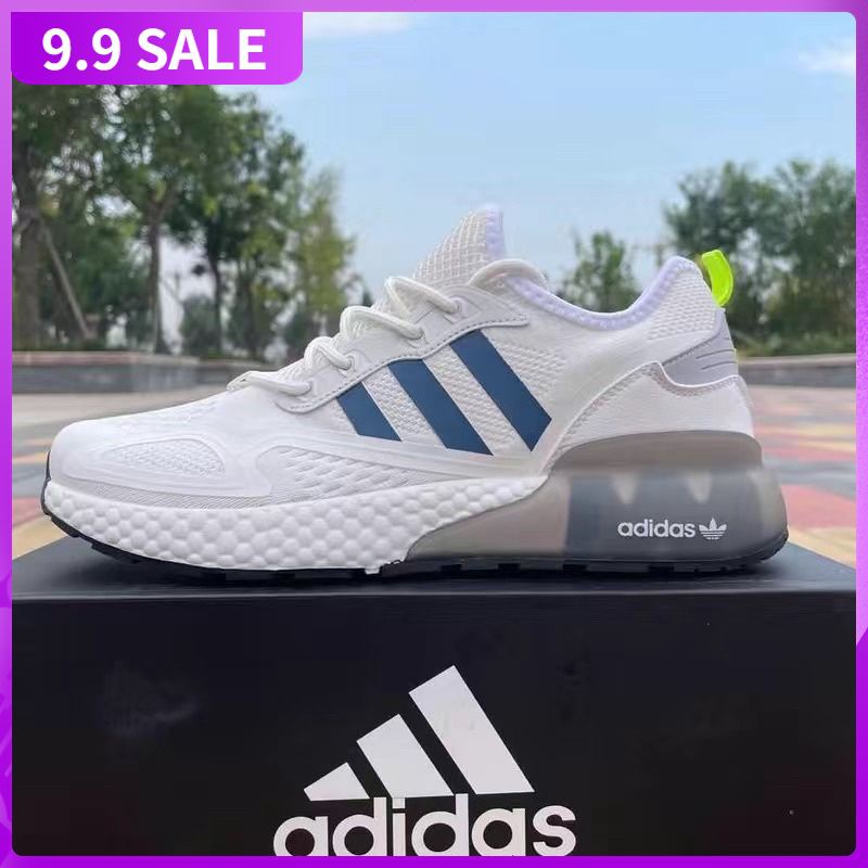 2023 New Ready Stock Adida!New Adidas ZX 2k Push-up Popcorn Running Casual Sports Shoes Men Women Shoes 4 Colors No. 9 2021