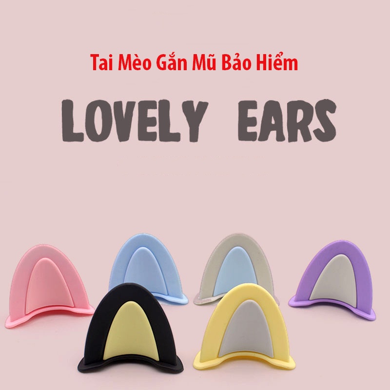 Purpose Quality 2 Cat Ears Helmet Decoration Super Cute Colorful Stickers - Image 4