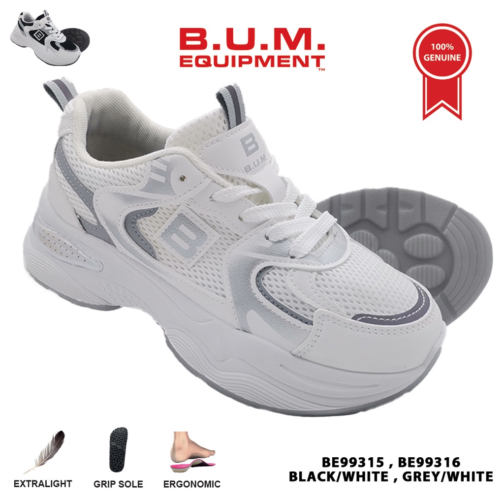 BUM Equipment Women's Sport Shoes BE99315 / BE99316 (Black/White & Grey/White)