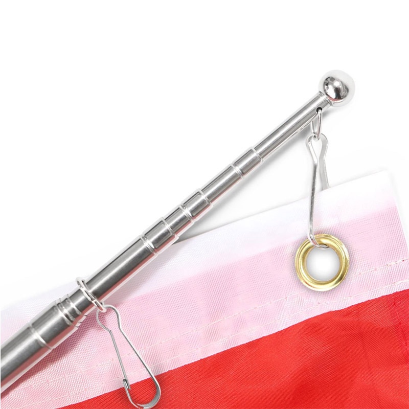Professional Workshop 120cm Length Stainless Steel Telescopic Teaching Pointer Pole Stick Tour Guide Banner Flag Home... - Image 3