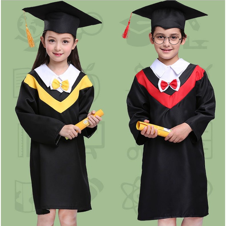 Multi Must 【】Party Girls Bachelor Gown Graduation Jacket Suit Cosplay Costumes Fancy Graduate Kids Academic Unifo... - Image 4