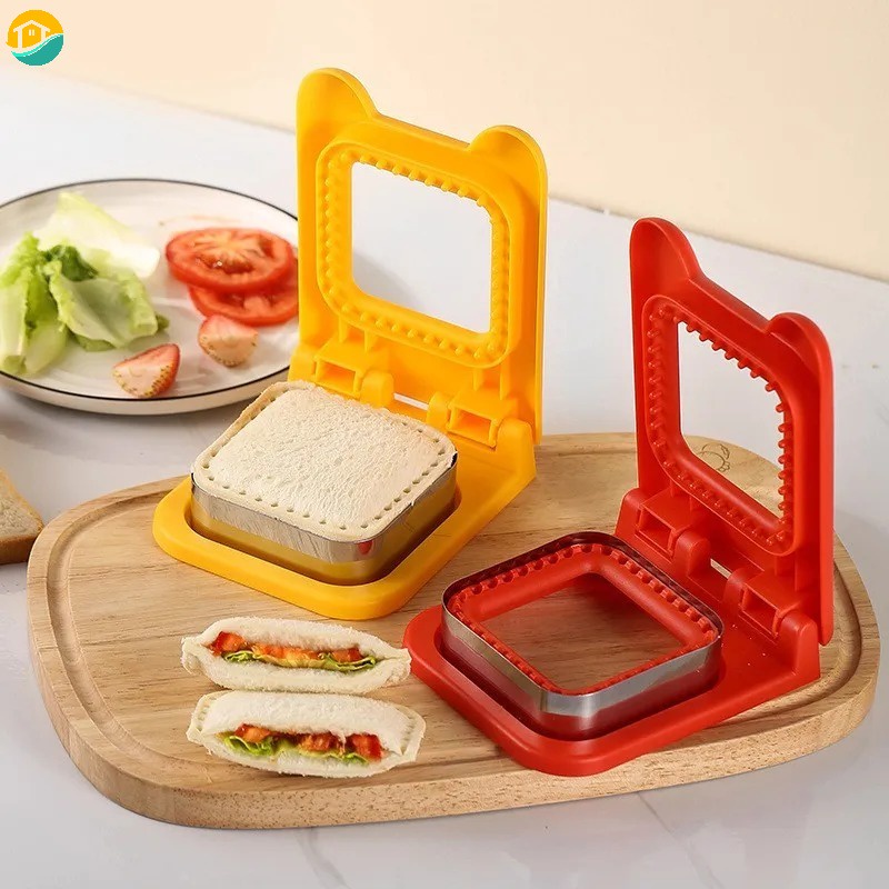 Square Sandwich Maker Toast Cutter Bread Mold Cake Baking Cookie Cutting Dessert DIY Mould Breakfast Kitchen Tools