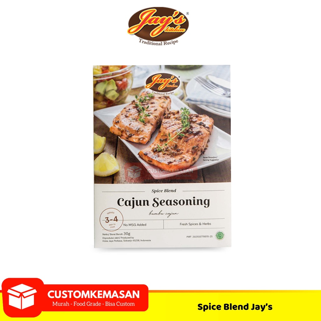 Jay's Kitchen Cajun Seasoning Spice Blend / Jay's Seasoning Spice Blend / Seasoning / Tandoori Seasoning / Seasoning Seasoning Cajun Seasoning / Jay's Spice Blend / Jay's Tandoori Seasoning Spice Blend / Instant Seasoning