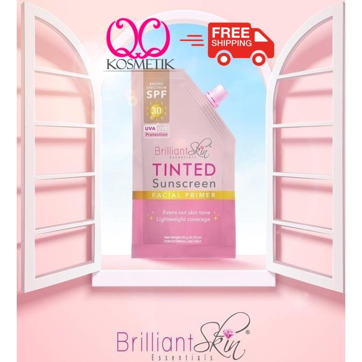 BRILLIANT Tinted Sunscreen 20gm 100% ORI