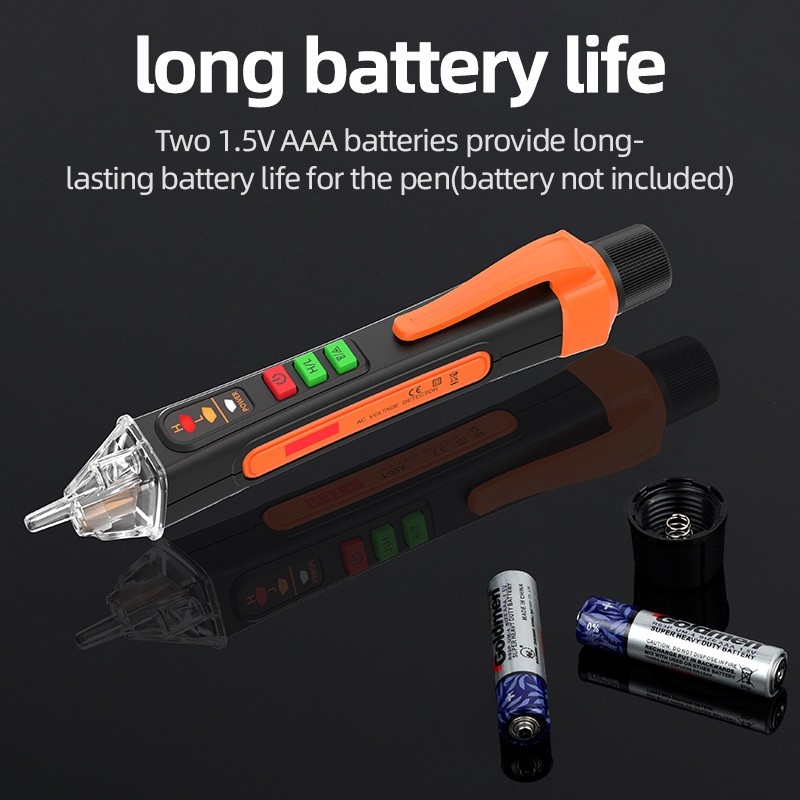 Reliable Versatile Test Pen Electrical Voltage Detector Laser Pooning Flashlight LED Induction Breakpoint Cable N Pre... - Image 5