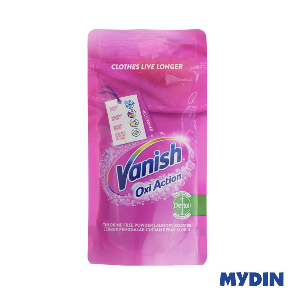 Vanish Pink Oxi Action Fabric Stain Remover Powder (120g)