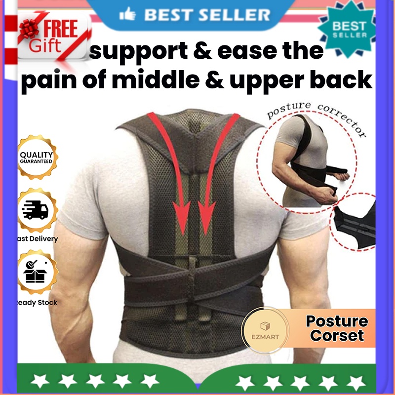 JINGBA SUPPORT Orthopedic Corset Back Support Belt Men Back Brace Belt Fajas  Lumbares Ortopedicas Protection Spine Support Belt Gray M
