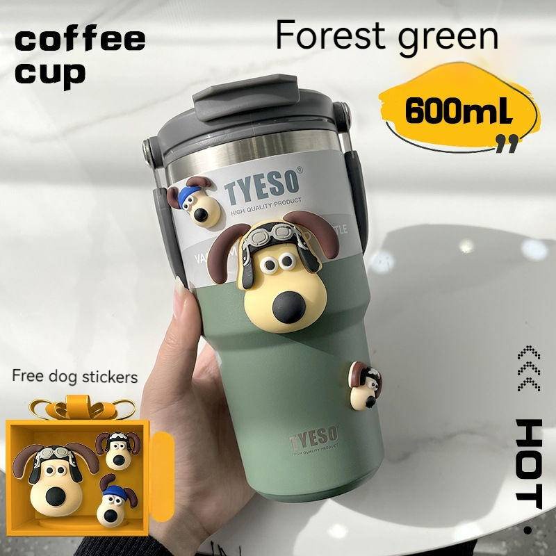 600/750/900/1200ml Tyeso Tumbler With Handle Vacuum Insulated Thermoflask Stainless Steel Stainless Steel Double Layer Insulated Thermos Flask Water Bottle Botol Air