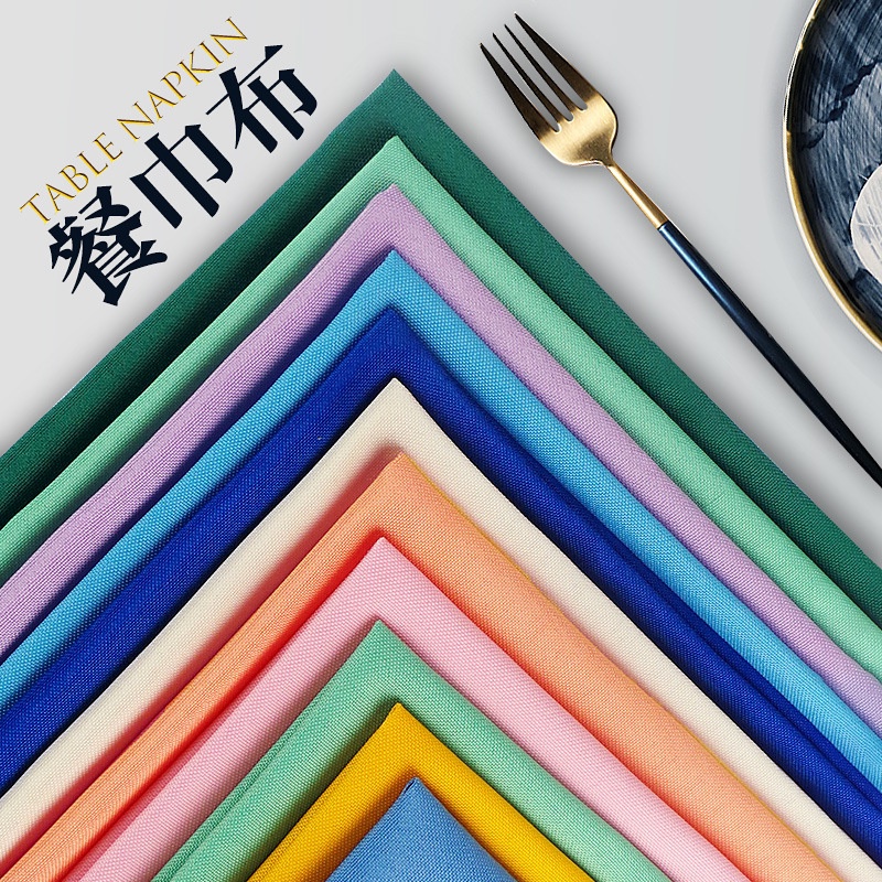 Durable Must Silk napkin mouth cloth Hotel Western Restaurant folded flower table Have Quality - Image 4