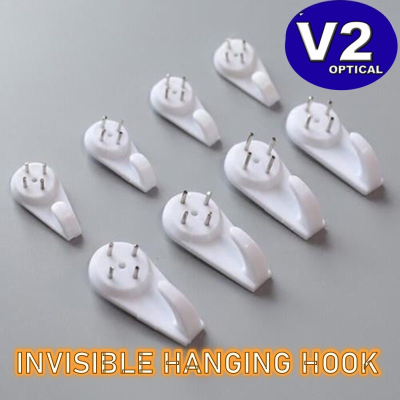 (1 PC) Hanging Hook Cement Nail Invisible Nail Seamless Plastic Handy Hard-Wall Nail Wall Mount Photo Picture Frame