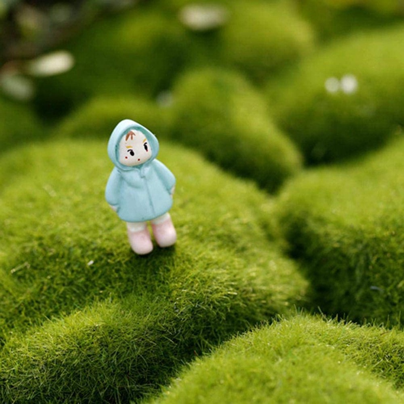 Durable Must Grass Mat Stone Shape Indoor Green Artificial Lawns Turf Carpets Fake Sod Moss Home Hotel Wall Balcony D... - Image 3