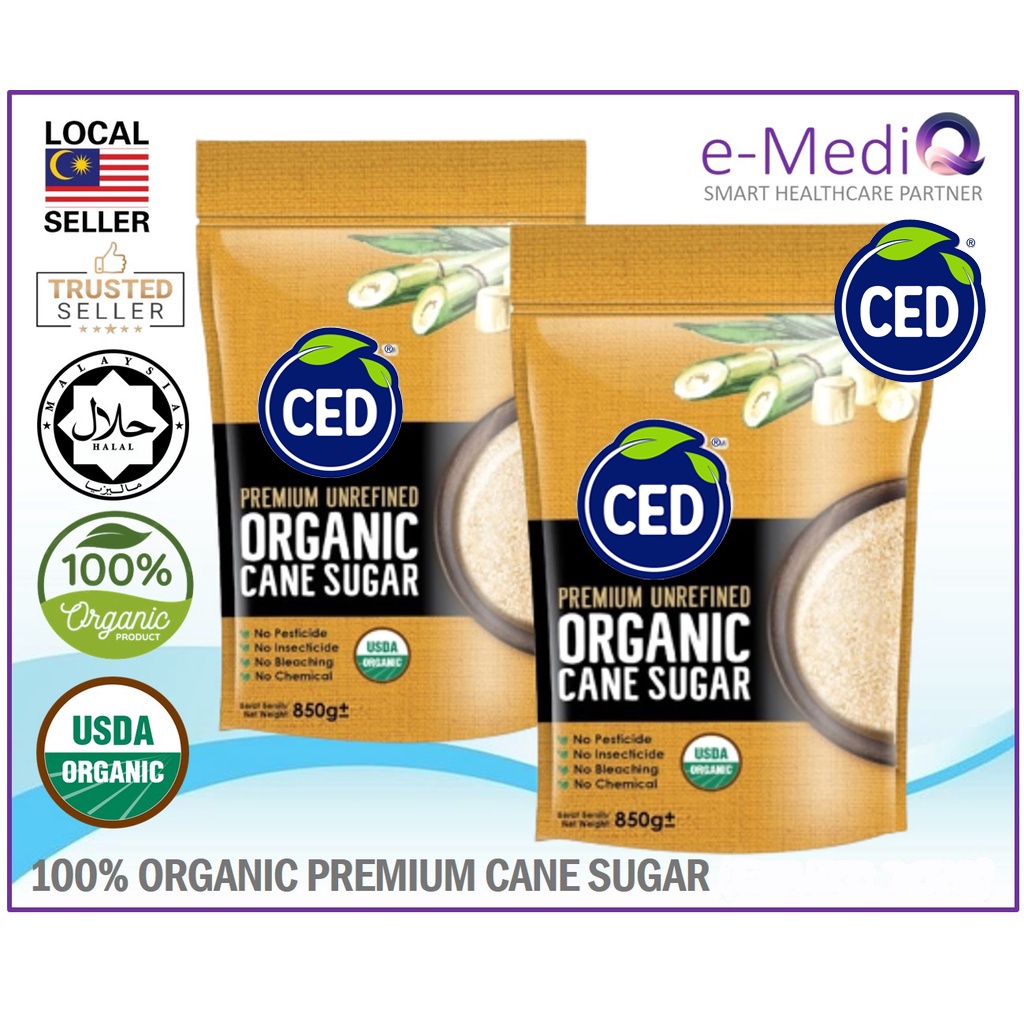 CED Organic Cane Sugar 500g / 850g (Halal) (Exp: Dec/2026)