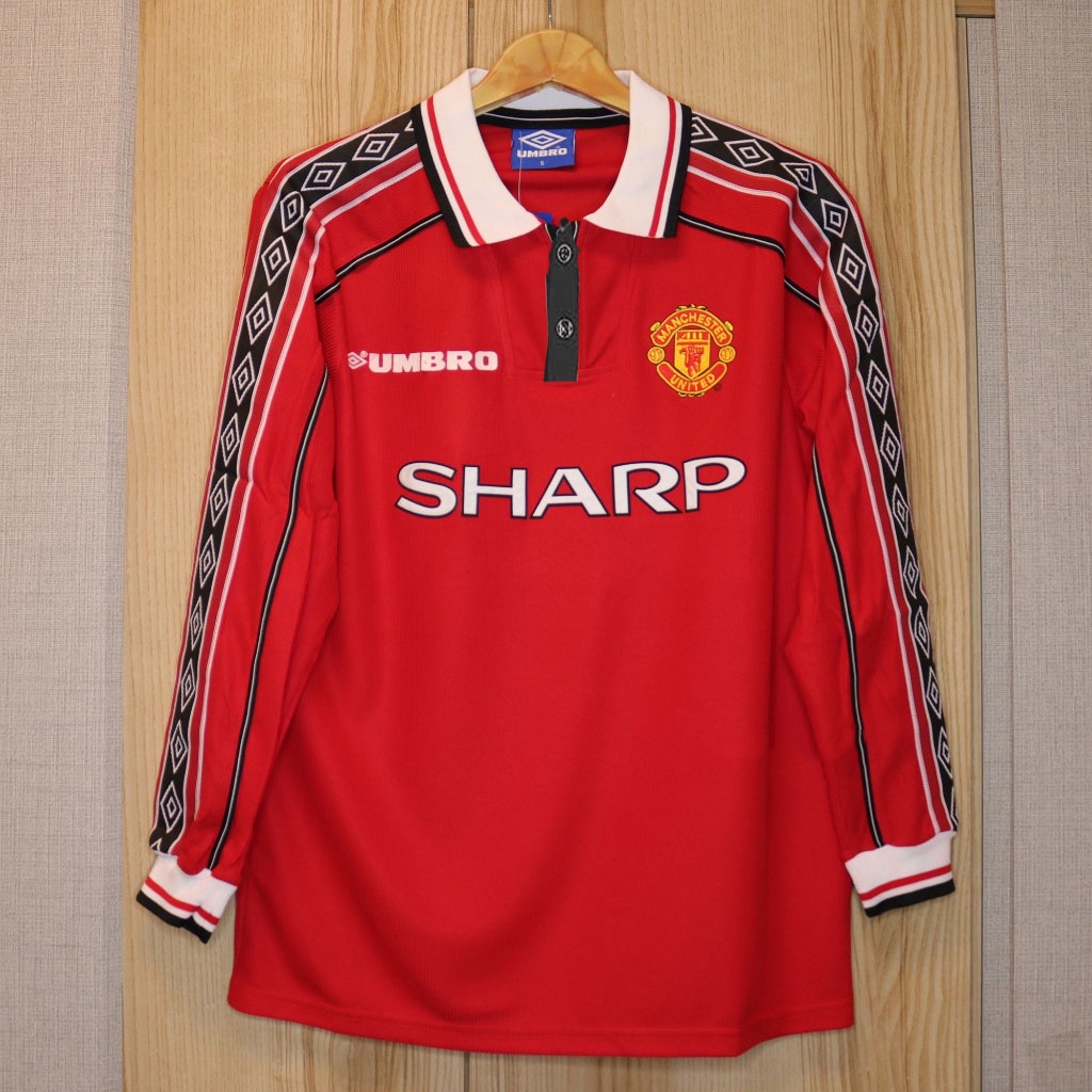 Retro Maggie Long Sleeves 1998/1999 Home To Beckham, Paul Thor, Eric Cantona, Roy Keane