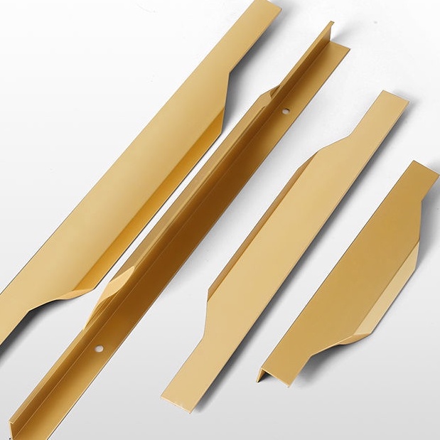 Premium Reliable Long Black Wardrobe handle Drawers Customized Invisible Handles Dark Embedded Non-Perforated Cabinet... - Image 4