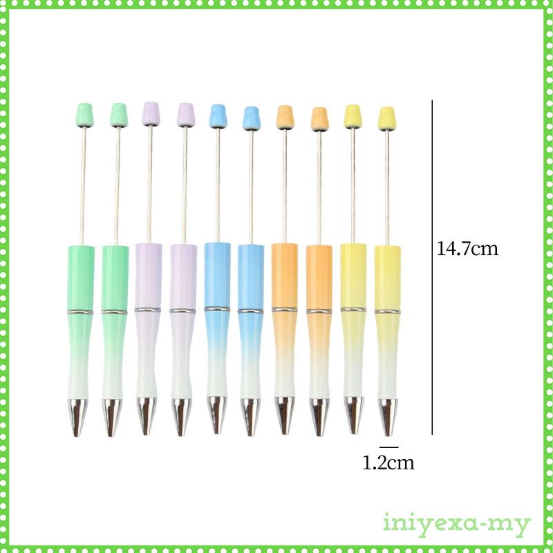 Versatile Essential Beaded Beadable Pens DIY Set 10x Exam Spare Draw Office Journaling Have Must - Image 2