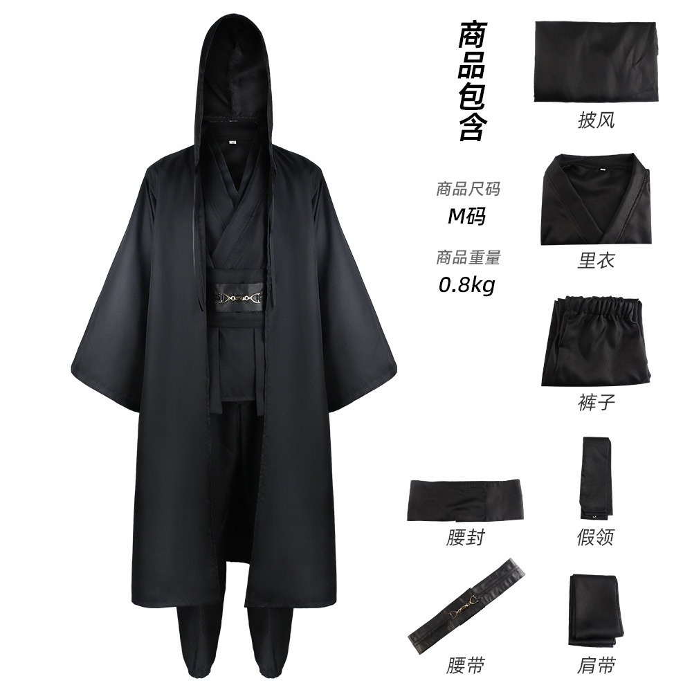Star and war cosplay jedi costume anakin skywalker replica rob halloween clothes for women men plus size 4xl