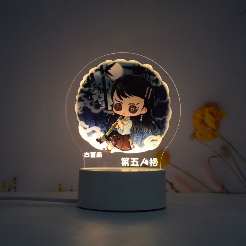 [Ready Stock] Fifth Personality Merchandise Night Light Mrs Red Butterfly Antique Business Doctor Air Force Birthday Gift Standing Card Table Lamp20231228