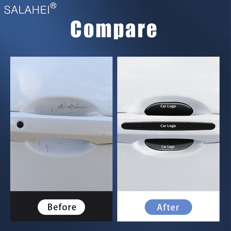 Essential Have Car Door Handle Bowl Sticker Rearview Mirror Strip Anti-Scratch Protector Film Honda Mugen Power Civic... - Image 3