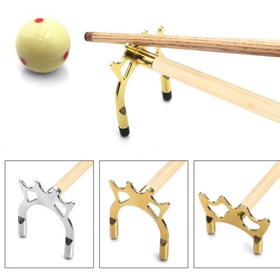 6 Styles Metal Copper Plating Stick Durable Anti-slip Billiards Snooker Pool Cue Rest Bridge Head Holder Pool Cue Access