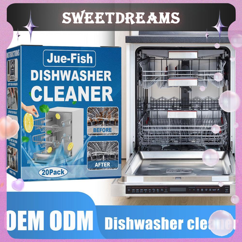 20x Dishwasher Washing Machine Cleaner Tablet Household Kitchen Dish Clean