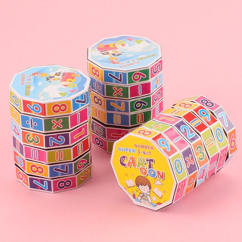 【hot】Kids Puzzle Mathematics Numbers Cube Children Education Toys