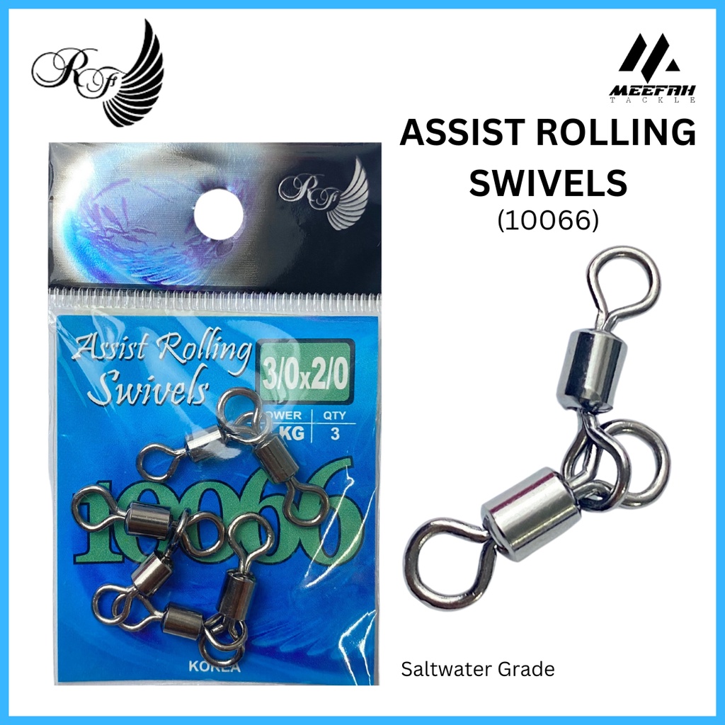 ROD FORD - Assist Rolling Swivels (10066) - Fishing Snap & Swivel Kili Pancing