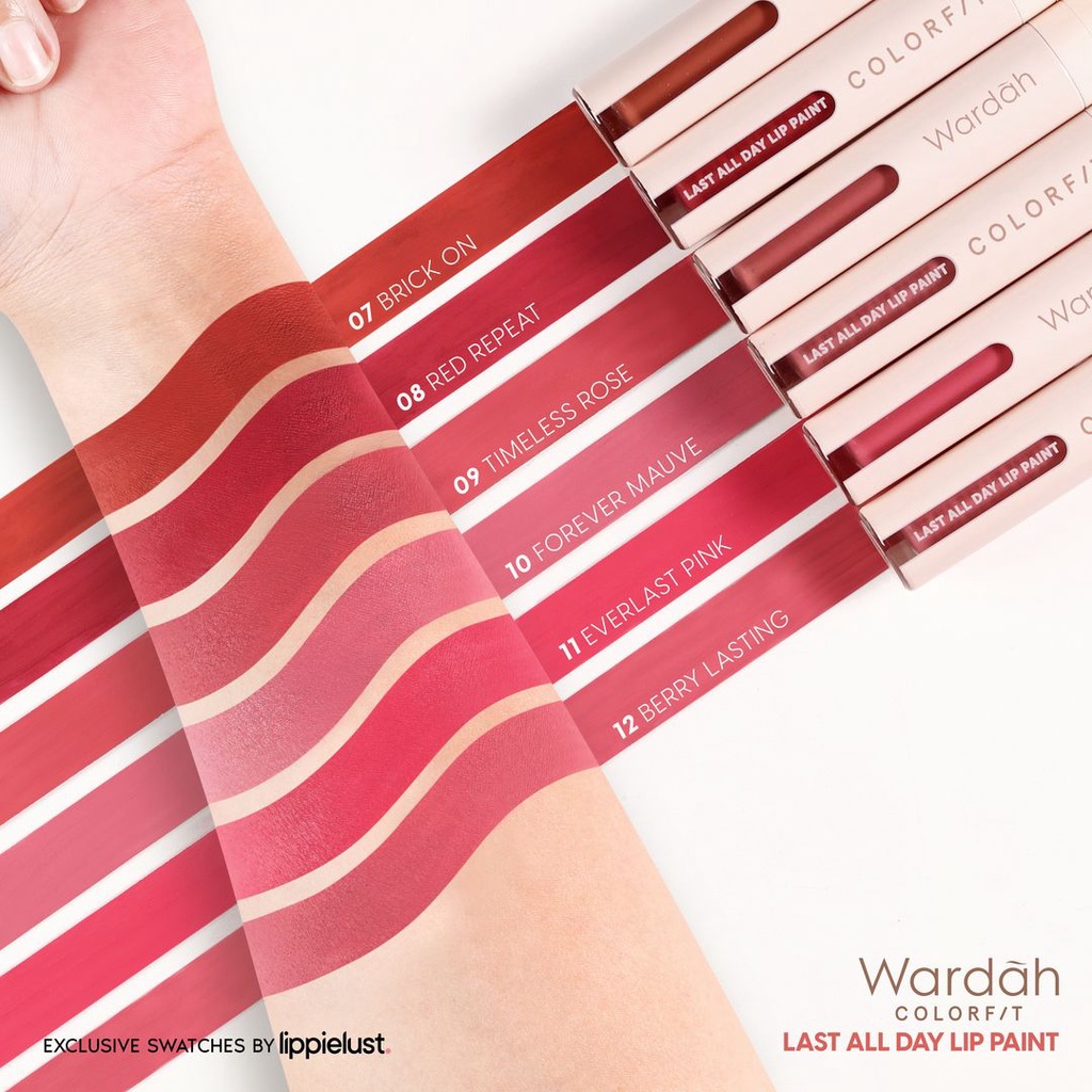 Reliable Versatile Colorfit Wardah Last All Day Lip Paint Cream Matte 4.2g Durable - Image 4