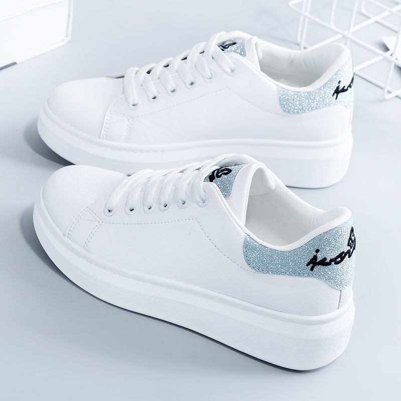 raya Ready Stock 2023 New Style Casual Flat Women's Shoes Sports Sneakers White Shoes Women