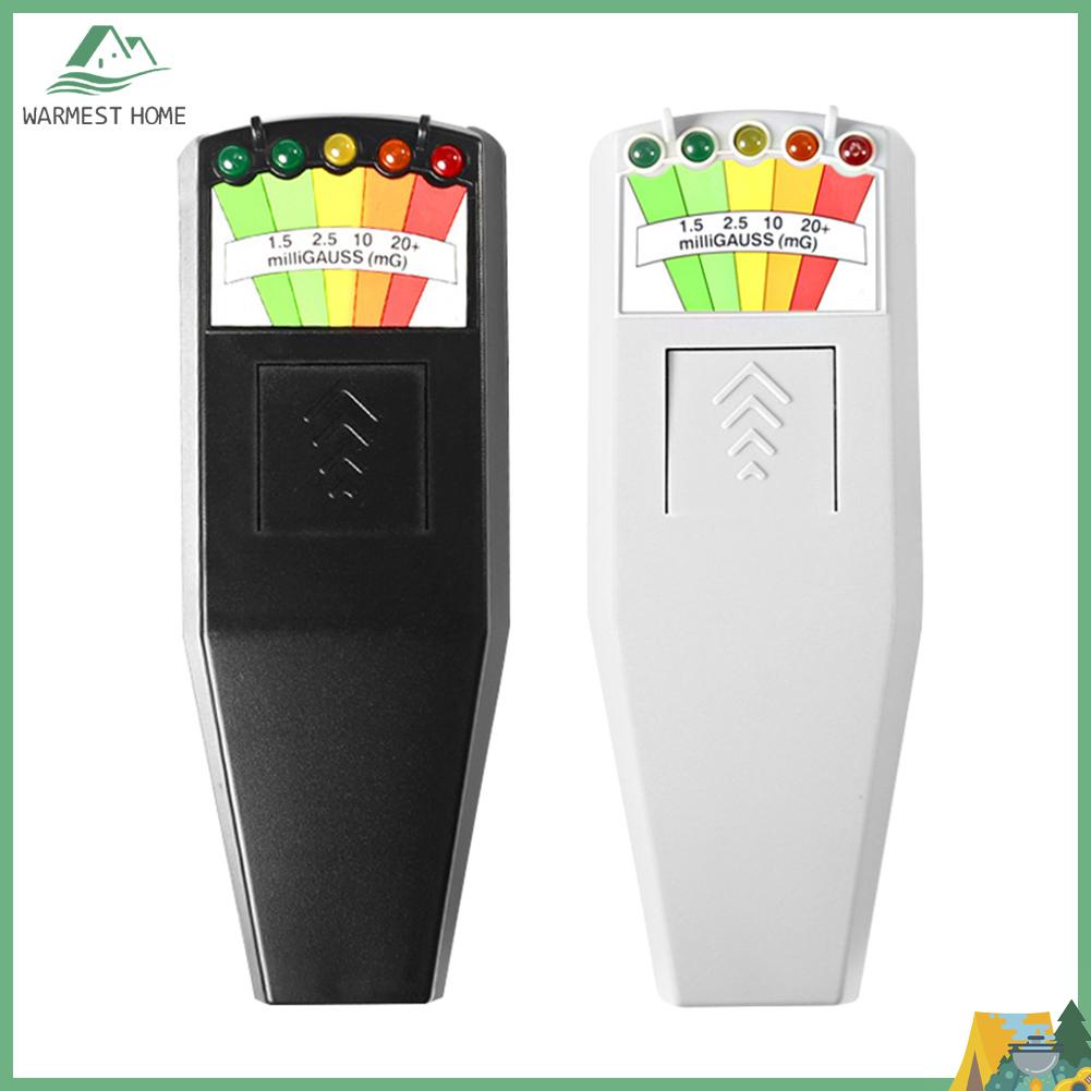 {Warm} K2 Digital Electromagnetic Field EMF Gauss Meter Ghost Hunting Detector Portable EMF Magnetic Field Detector 5 LED Gauss Meter