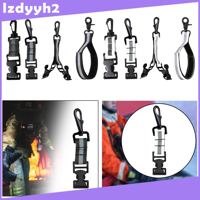 [LzdyyhacMY] Firefighter Glove Strap Gloves Leash Fireman Turnout Gear for Gloves Lightweight Quick Release Gloves Holder Clip