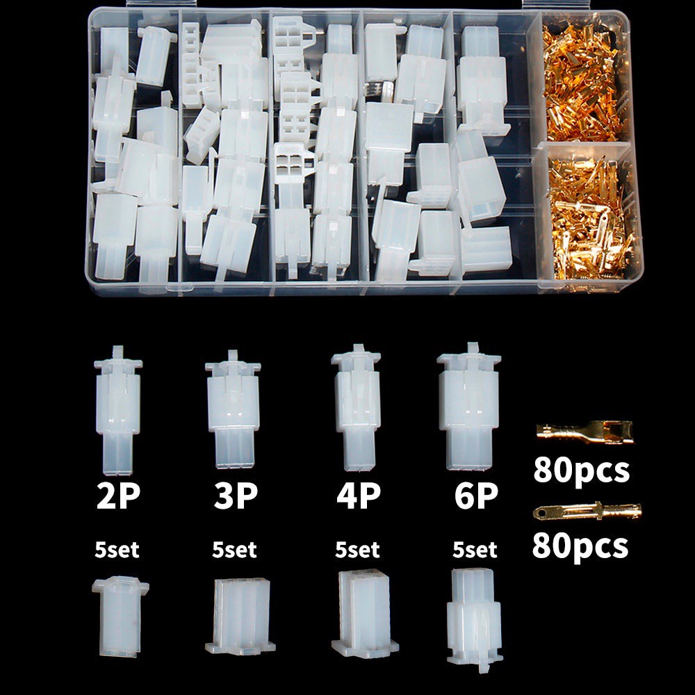 Have Durable 580PCS 2.8 mm 2/3/4/6/9 pin Autos Electrical Insulated Wire Male Female Housing Kit Spade Connector Prem... - Image 2