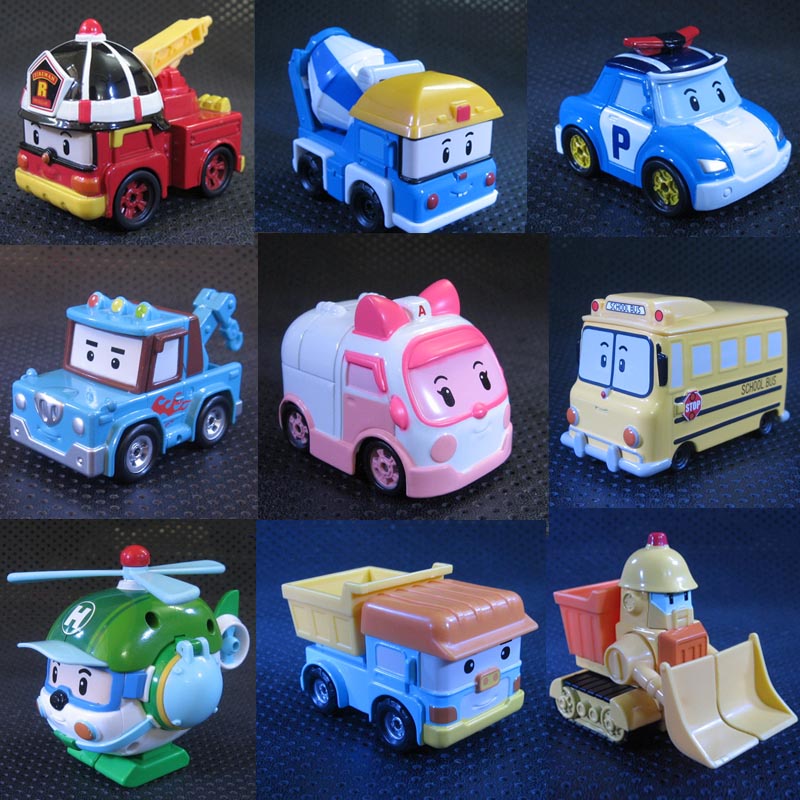29 Models Ready Stock Poli Poli Children's Toy Alloy Car Police Car Polly Rescue Little Hero Toy Car Ambassador Dumphair Helicopter