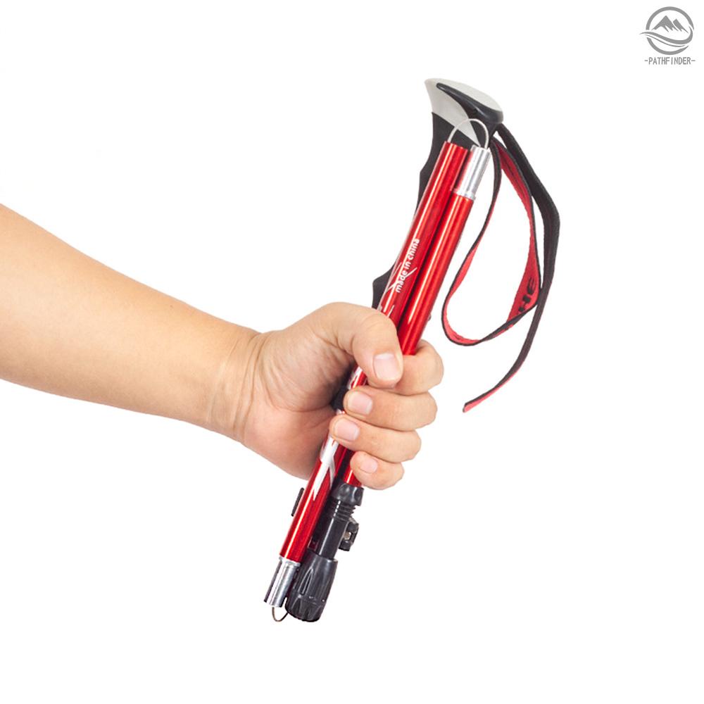 Lightweight Collapsible Trekking Pole Five-fold Walking Stick for Hiking Camping Backpacking[15][New Arrival]