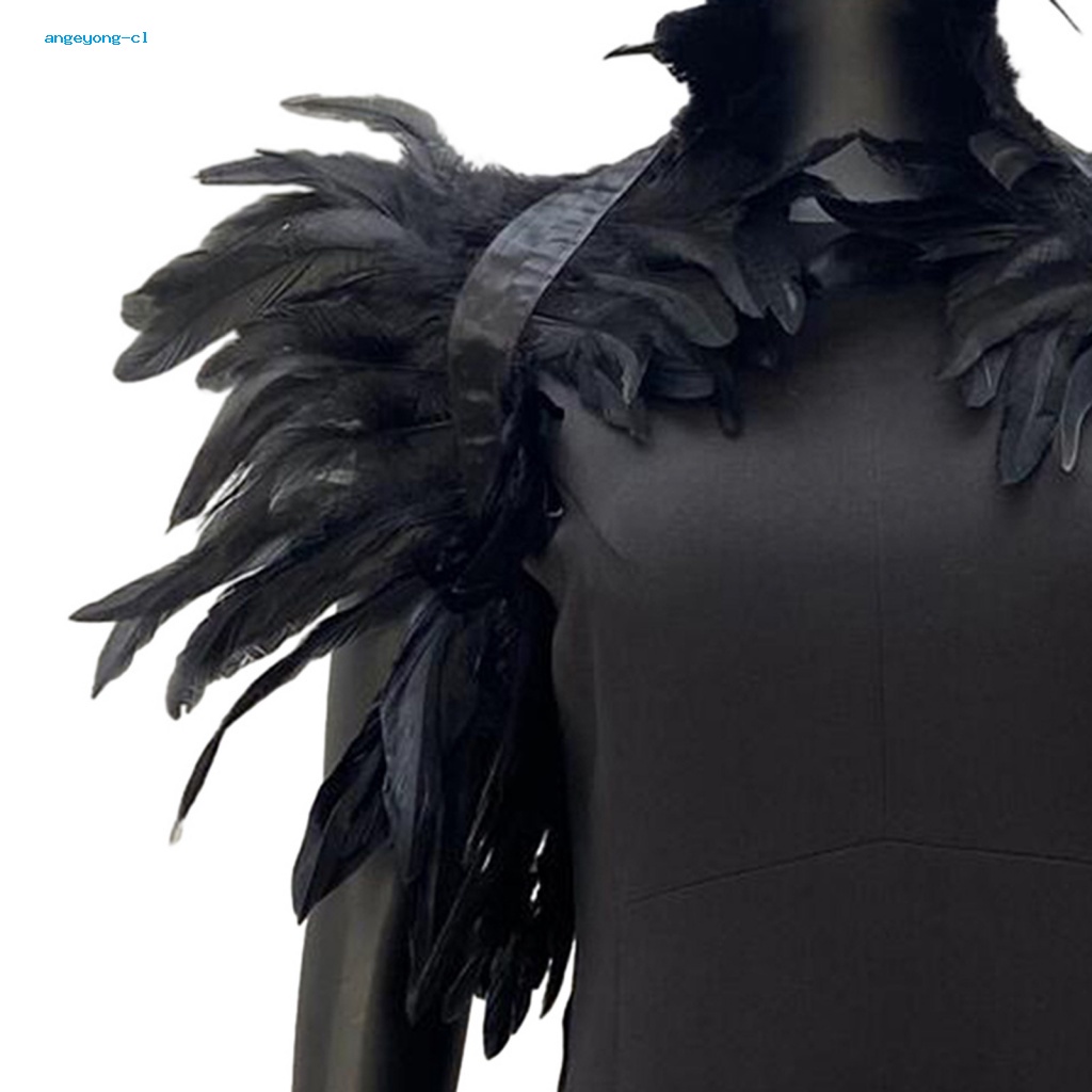 Essential Versatile angeyong Adjustable Feather Shrug Shawl Elegant Dancer Costume Perfect Stage Performances Cosplay... - Image 2