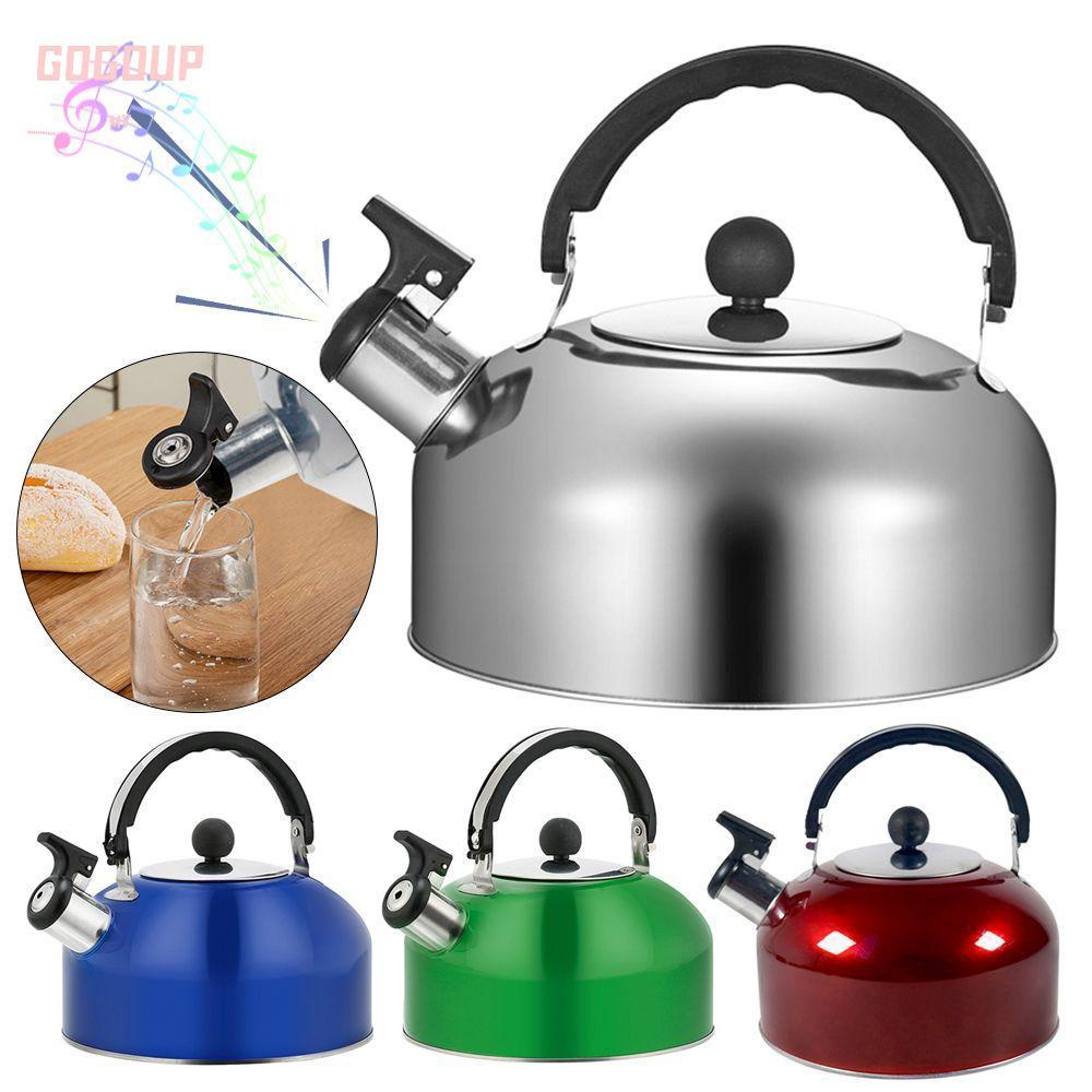 Reliable Premium GOGUVO 3L Whistling Kettle Stainless Steel Hiking Cooking Ergonomic Handle Teakettle Durable Stable - Image 4
