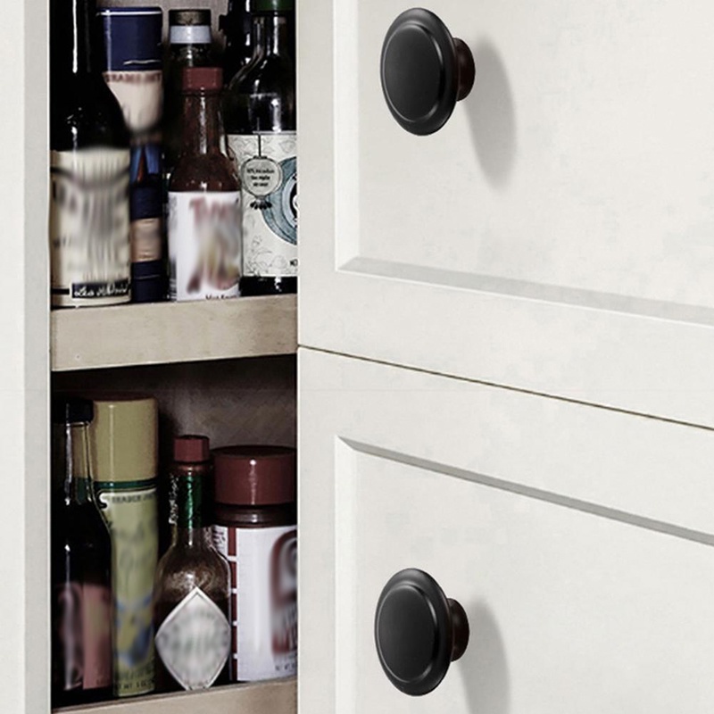 Have Purpose Modern Simple Round Cabinet Handles Wardrobe Drawer Pulls Stainless Steel Furniture Door Knob Replacemen... - Image 2