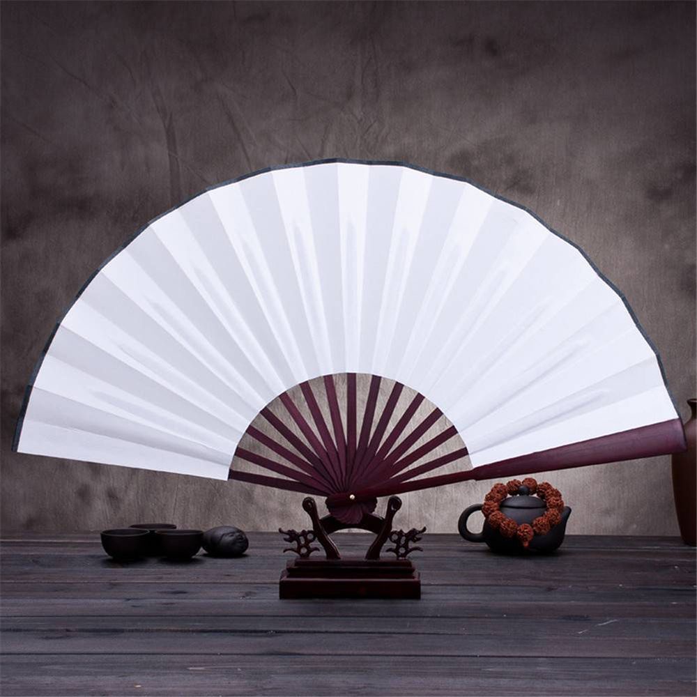 Quality Essential Unique Folding Fan: Graffiti Design Calligraphy Canvas Chinese Style Ideal Parties DIY Gifts! Have - Image 5