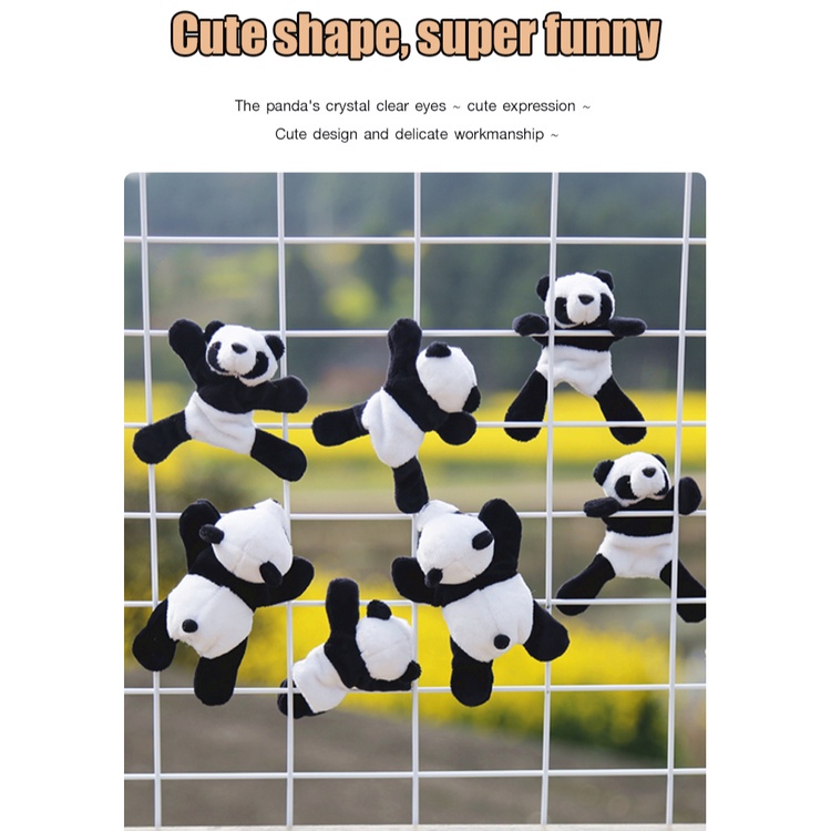 Reliable Quality Magnetic refrigerator stickers small panda cute cartoon souvenirs plush dolls Premium Versatile - Image 5