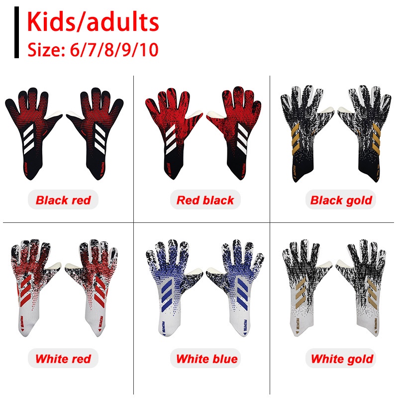 Reliable Versatile Predator 2021 New Latex Goalkeeper Gloves No Finger Guards Thickened Football P - Image 5